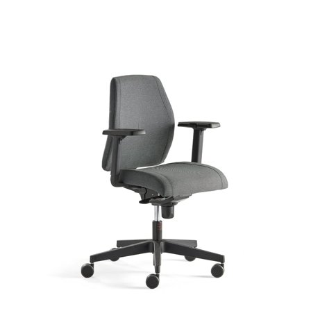 Office chair LANCASTER, low back, anthracite