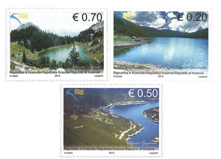 Kosovo - Vandreserver søer - Postfrisk sæt 3v