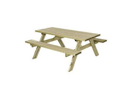 Bänkset tryckimpregnerad - Lyreco - Kontorsmöbler och inredning - Utemöbler - Bänkar