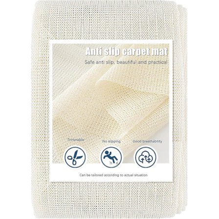 Tæppeunderlag: 200x300 cm skridsikkert tæppeunderlag - erstatning for tæppegreb til områdetæpper, der forhindrer glidning og beskytter trægulve