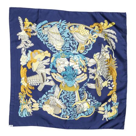 Hermès Vintage Pre -owned Halstørklæde Blå, Dame Vintage Accessories, Størrelse: ONE Size