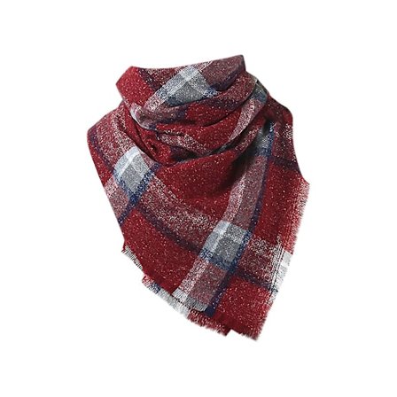 140*140 cm Kvinner Cashmere Stripe Stort firkantet skjerf Sjal Tykk Hold varmt skjerf