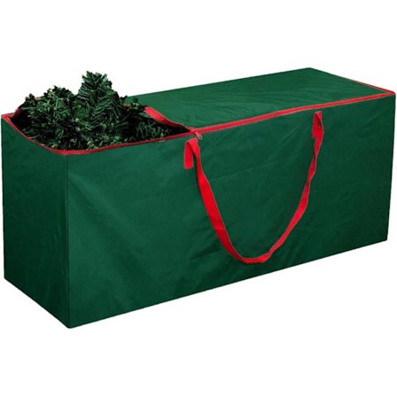 Kraftig oppbevaringsveske for juletre 120 cm - Grønn juletreveske - Oppbevaringsvesker for trær - Juletreoppbevaringsveske rommer 120 cm juletre