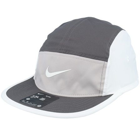 Nike - Grå 5panel Keps - Dri-fit Fly Medium Ash/College Grey/Sail 5-panel @ Hatstore