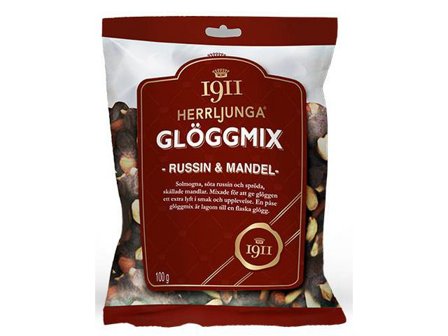 HERRLJUNGA Glöggmix Russin & Mandel 100g - Lyreco - Kök och servering - Ätbart - Bars och nötter