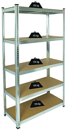 FIXIT Hyllereol galvanisert 6mm treinnlegg 5 hyller