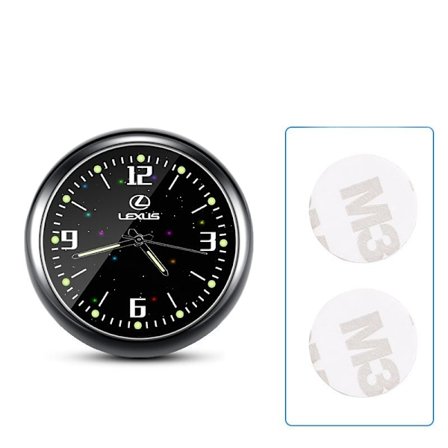 Bilsklok Luminous Elektronisk Ur Kvartsur Dekorativt Ur (Lexus) To-pak