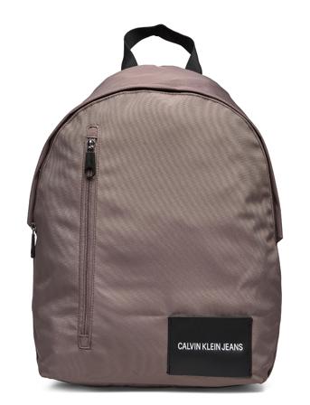 Round Bp 43W/Front Zip Rygsæk Taske Brun Calvin Klein