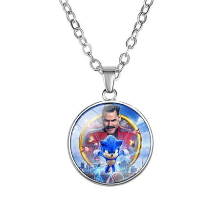 Sonic The Hedgehog Smycken Halsband Hängande Gåvor För Tonårsbarn