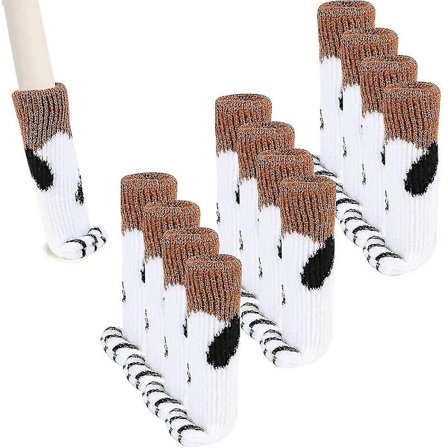 Stolbenbeskyttere, til møbelben. 12 stk. Søde Kattepote Høj