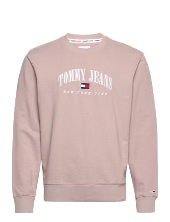 Tjm Reg Small Varsity Crew Sweatshirt Trøje Lilla Tommy Jeans