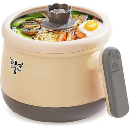 Smart Automatisk Multifunktions Elektrisk Gryde 1.8l, Shabu Shabu Mini Non-stick Gryde Med Multi-power Kontrol, Elektrisk Kogeplade Wit-XinHan (FMY)
