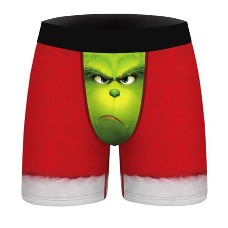 Män Sexig Jul Xmas Boxer Underkläder Fest Sovkläder