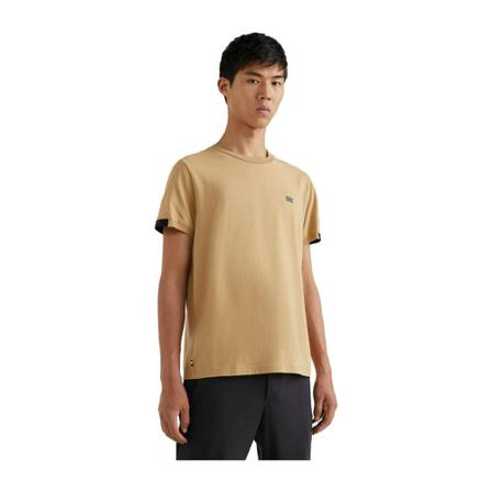 Tommy Hilfiger T-shirt , Beige , Heren , Maat: 2XL