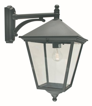 Norlys London 493 Väggarmatur E27, IP54 Svart, Belysning