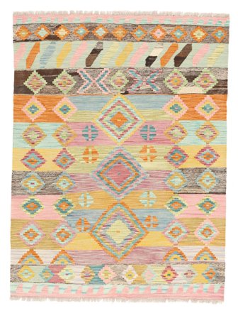 Kelim Berber Stil Teppich Handgewebt 125X168 Afghanistan