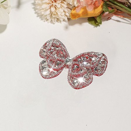 1PC Dam Skor Dekorationer Skor Spänne Tillbehör RÖD