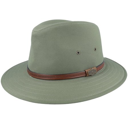 MJM Hats - Grön traveler Hatt - Jork Cotton Olive Traveller @ Hatstore