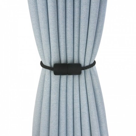 2 stk. sorte stærke magnetiske gardinholdere til udendørs elegant dekoration