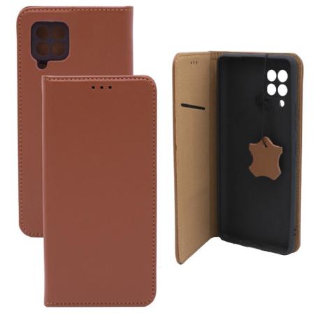 Samsung Galaxy A42 5g Plånboksfodral Äkta Läder - Brun Brun