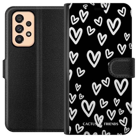 Kompatibelt Lommeboketui til Samsung Samsung Galaxy A53 5G Cactus and Friends - Handdrawn Love Chaos