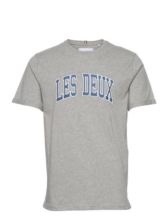 Crane T-Shirt T-shirts Short-sleeved Grå Les Deux