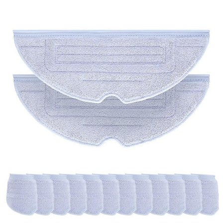 12st mopp tygdyna för Roborock S7 T7s T7plus G10 Vacuum Microfiber