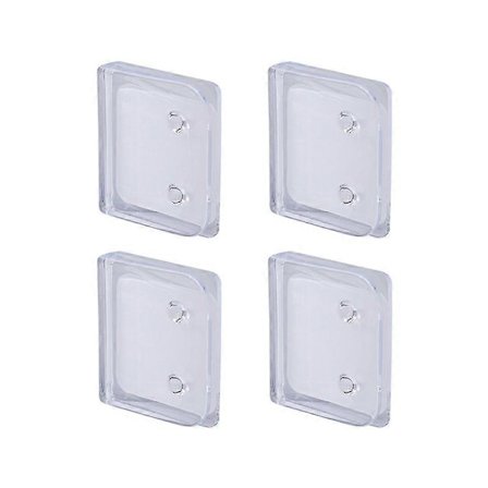 Selvklebende dusjforhengklips fra Pieces, sprutbeskyttelsesklips, dusjforhengklips uten boring for å holde dusjforhenget