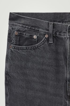COS Men's Jeans Signature A Gamba Dritta in Nero