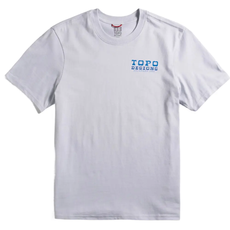 Topo Designs Vintage View Tee S/S M Breeze Blue