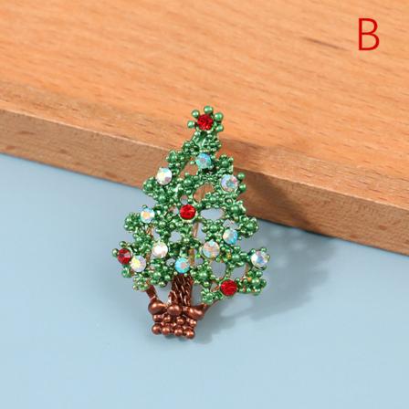 1st Multicolor Rhinestone Crystal Julbrosch Mode Enam