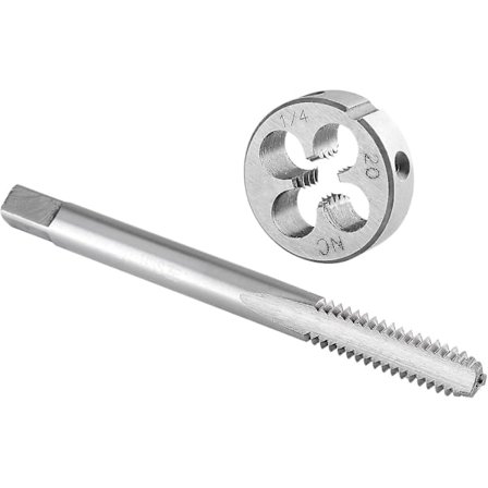 1/4"-20 UNC Vänstergängad Tap- och Diesats