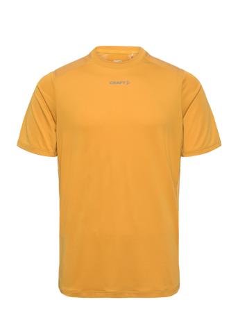 Adv Essence Ss Tee 2 M Sport Men Sports Clothes Sport Tops Sport T-shirts Yellow Craft