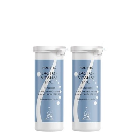 Holistic 2 x LactoVitalis Pro 30 kapslar