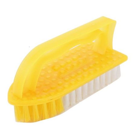 Plastklädsel Kläder Skor Stövlar Golv Rengöring Tvätta Skrubb Borste Gul