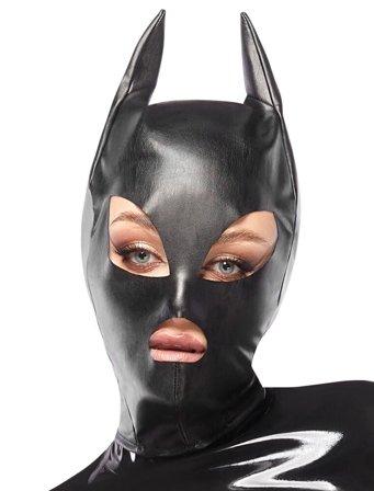 Head Mask Cat/Batwoman Black - Vuxen.fi - Seksikkäitä asusteet - Bad Kitty