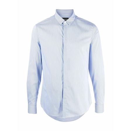 Emporio Armani, Formal Shirts Niebieski, Mężczyzna, Rozmiar: L