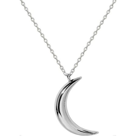 Högpolerad Sterling Silver Hängsmycke Halsband Dam Smycken