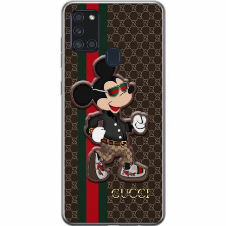 Samsung Galaxy A21s Genomskinligt Skal Cc Happy Mouse