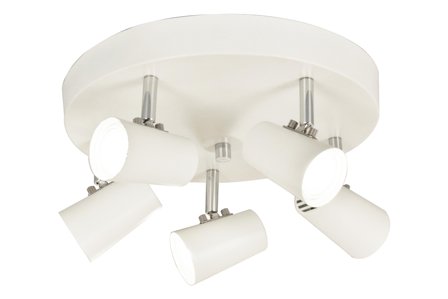 Aneta Lighting PILOT 5-SPOT plate, hvit, 5 x GU10