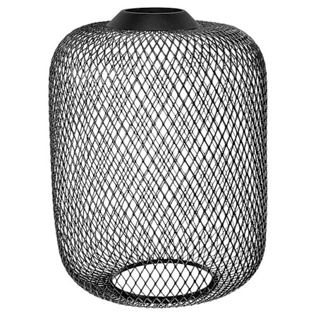 Hålformad lampskärm i nät, metall, för hängande lampor (21 x 16 cm)