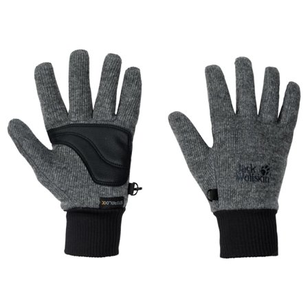 Jack Wolfskin Stormlock Knit Glove Unisex everyday gloves Grey XL