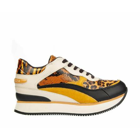 Apepazza, Sneakers Raven Wedge Laced Runni Oranje, Dames, Maat:36 EU