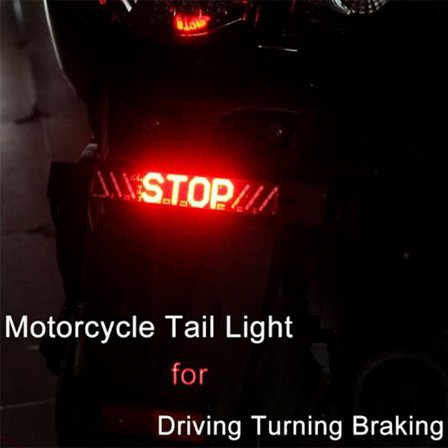 51 LED Motorcykel Baghale Stop Bremse Blinklys Licensplade