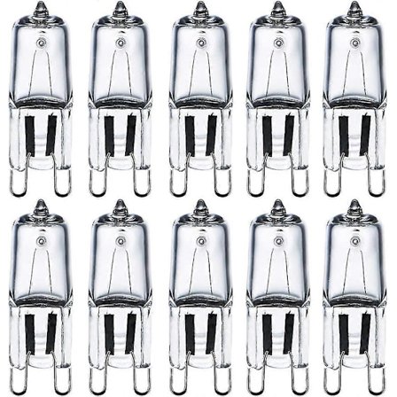 G9 Halogeenilamput 28w (29w) 230v 2800k Lämmin valkoinen Himmennettävä, G9 Kapselilamput Kristallikruunuihin, Seinävalaisimiin, Pöytävalaisimiin, 10 