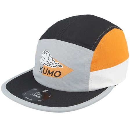 Kumo - Grey - 5panel - Cap - Geometric Logo Cloudfit Grey/Black/Orange 5-panel - Hatstore