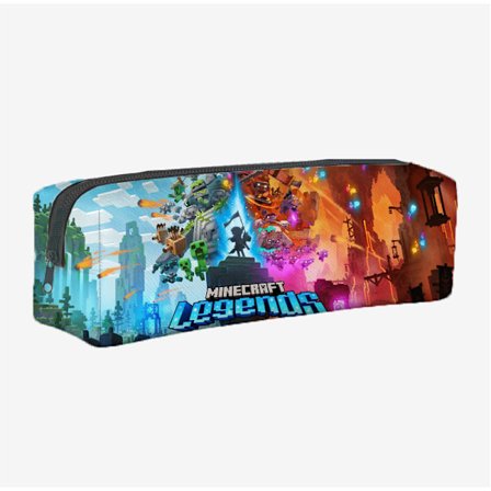 Ny Minecraft speltillbehör student skolväska stor kapacitet student dragkedja pennfodral