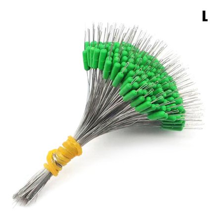 300 stk Fishing Bobber Oval Silicon Stopper Space Bean Connector