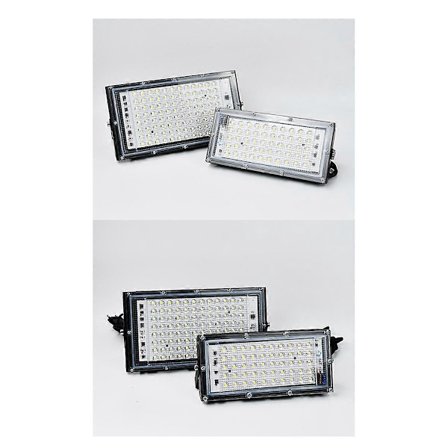 LED Spotlight, Outdoor Flood Light, Energy Efficient Pearl Point Spotlight, Wall Lamp, Garden Lighting, 6500K, 50W