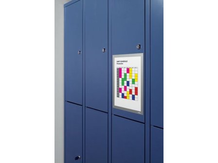 Durable Magnetram DURAFRAME A4 silv 5/fp - Lyreco - Kontorsmöbler och inredning - Tavlor ställ och ramar - Magnet ramar